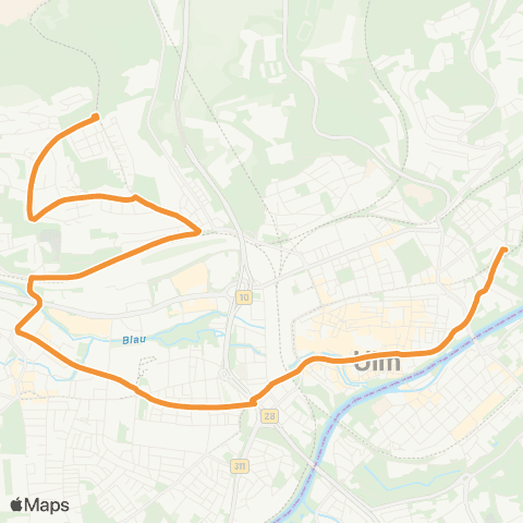 SWU Donaustadion - Eselsberg Hasenkopf map