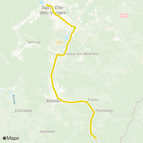 Sylvia Plainfaing - Saint-Dié-des-Vosges map