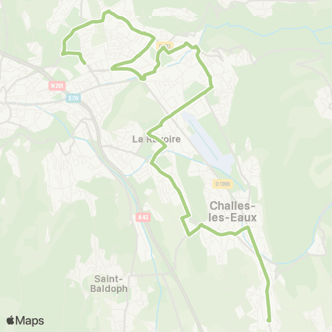 Synchro St Baldoph Centre / Frasses > Galion map