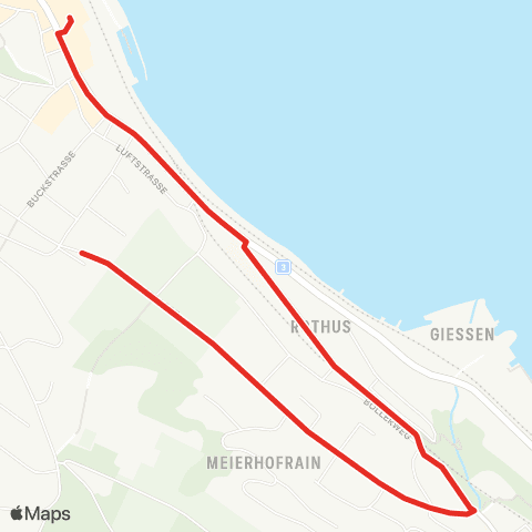 SZU - Sihltal Zürich Uetliberg Bahn Wädenswil, Bahnhof - Wädenswil, Campus Reidbach map
