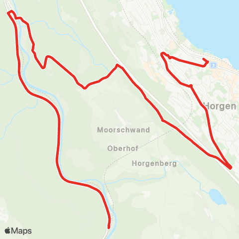 SZU - Sihltal Zürich Uetliberg Bahn Horgen, Bahnhof - Sihlbrugg, Alter Bahnhof map