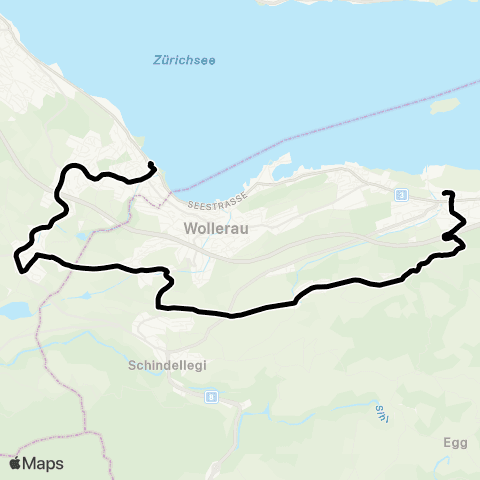 SZU - Sihltal Zürich Uetliberg Bahn Richterswil, Bahnhof - Pfäffikon SZ, Bahnhof map