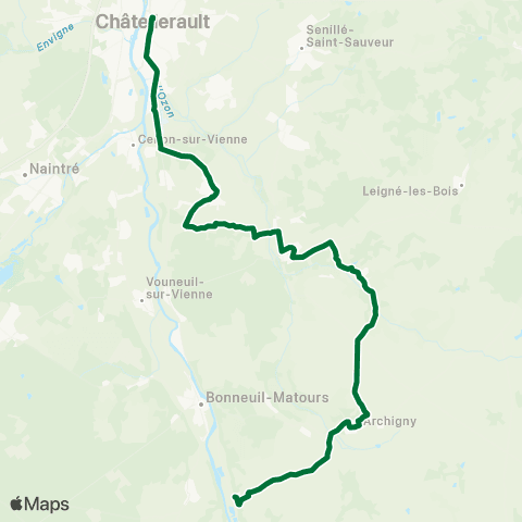 TAC Bellefonds Ctre - Châtellerault Hôtel de ville map