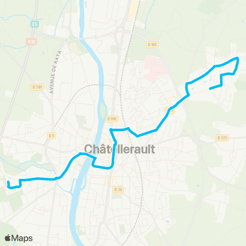 TAC Châtellerault Bois de Boulogne - Pl. d'Antoigné map