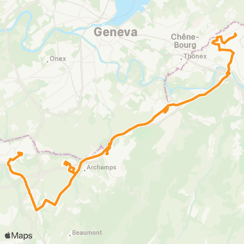 TAC Gare Rotonde - St-Julien-en-Genevois Gare map