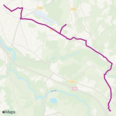TAC Bonne Ctre / Hôp. Findrol - Annemasse Gare map
