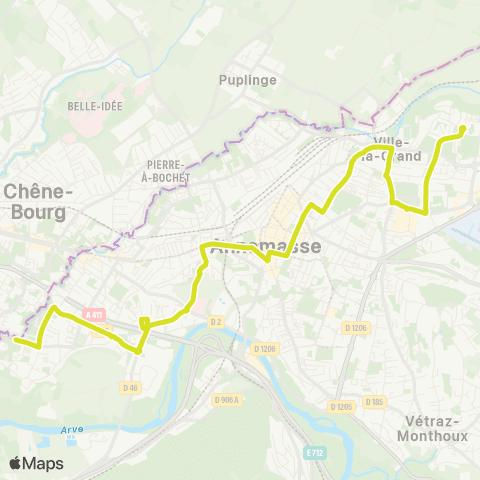 TAC Prés des Plans - Gaillard-Fossard map