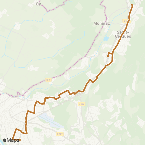TAC Jean Monnet P+R - Altéa P+R / Machilly Gare map