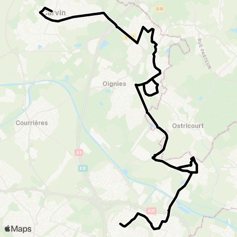 Tadao Scolaires  map