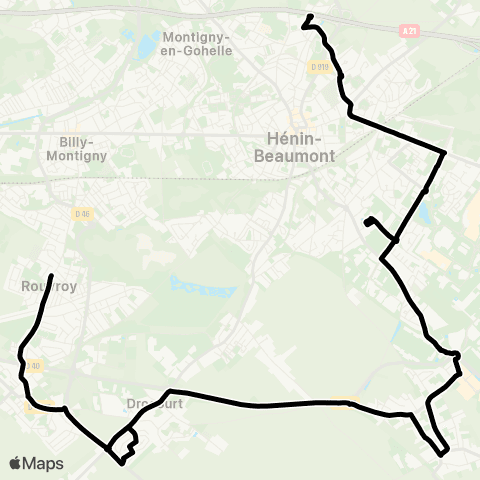 Tadao Scolaires  map