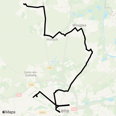 Tadao Scolaires  map