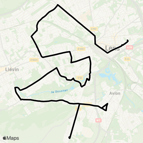 Tadao Scolaires  map