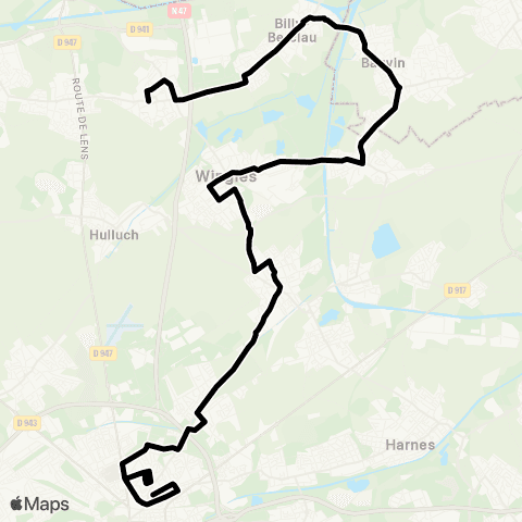 Tadao Scolaires  map