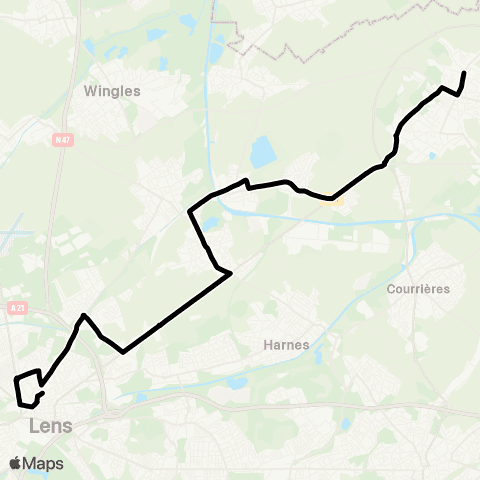 Tadao Scolaires  map