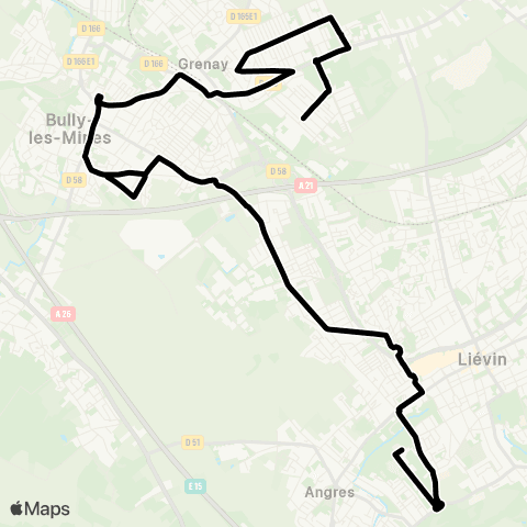 Tadao Scolaires  map