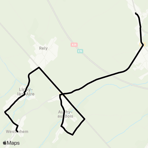 Tadao Scolaires  map