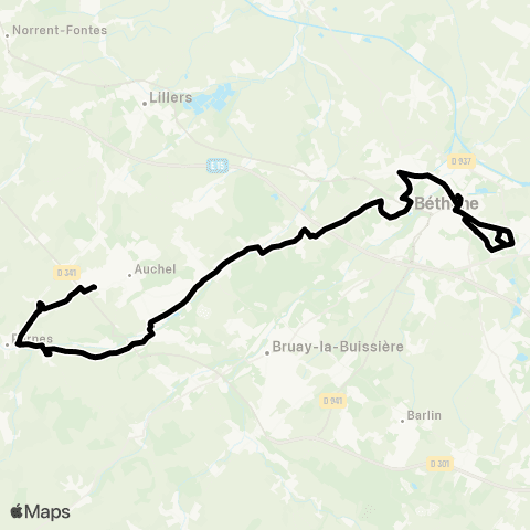 Tadao Scolaires  map