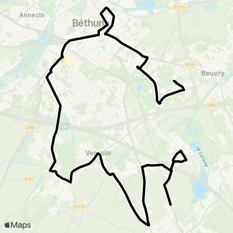 Tadao Scolaires  map