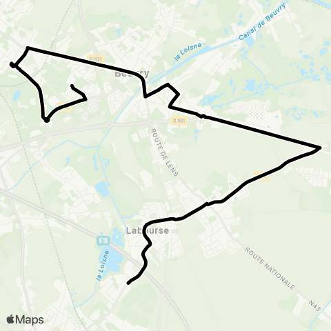 Tadao Scolaires  map