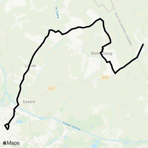 Tadao Scolaires  map