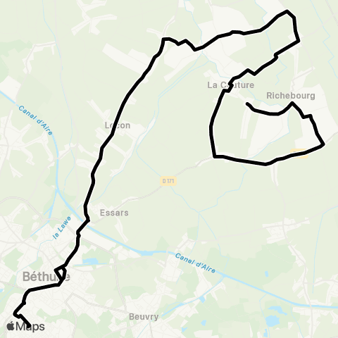 Tadao Scolaires  map