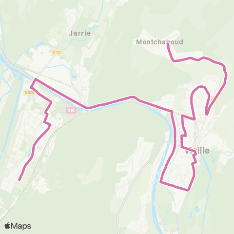 M Réso Champ-s/-Drac la Melle / Montchaboud le Village map