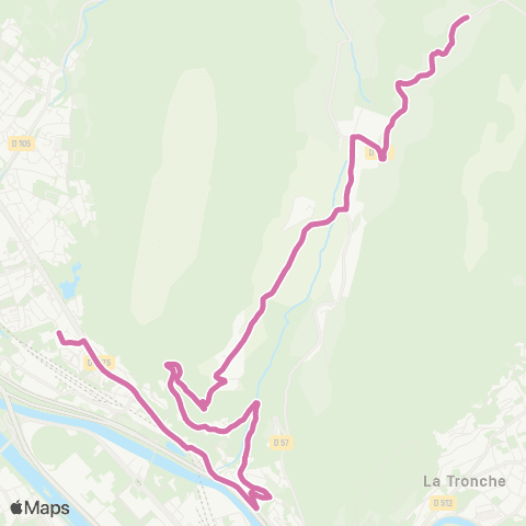 M Réso St-Martin-le-Vinoux Hôtel de Ville / St-Martin-le-Vinoux Col de Clémencières map