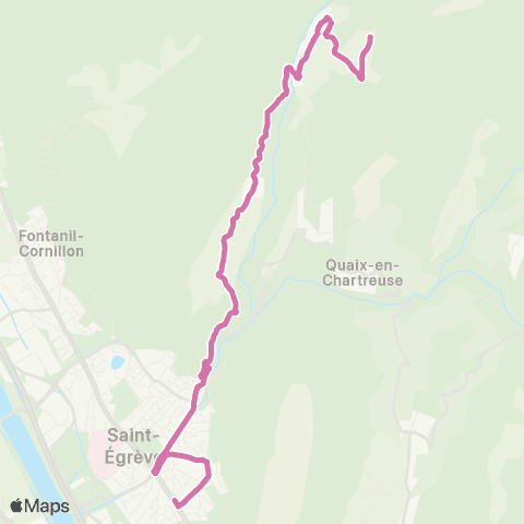 M Réso Proveysieux Planfay Haut / St-Égrève Muret map