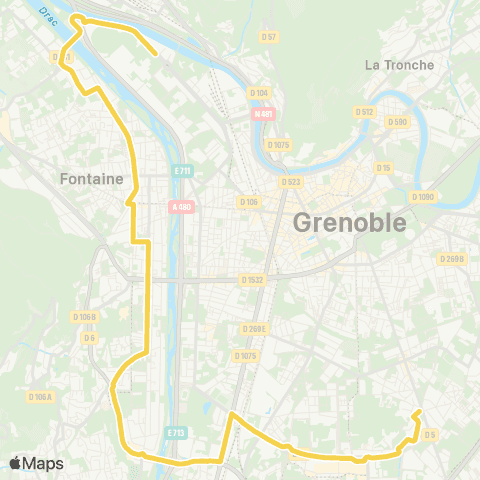 M Réso Eybens Maisons Neuves / Grenoble Oxford map