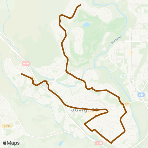 TaM Juvignac : Le Martinet - Courpouyran map
