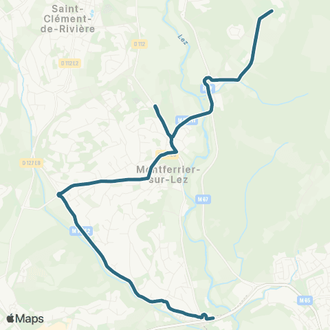 TaM Olympe - Montferrier-sur-Lez map