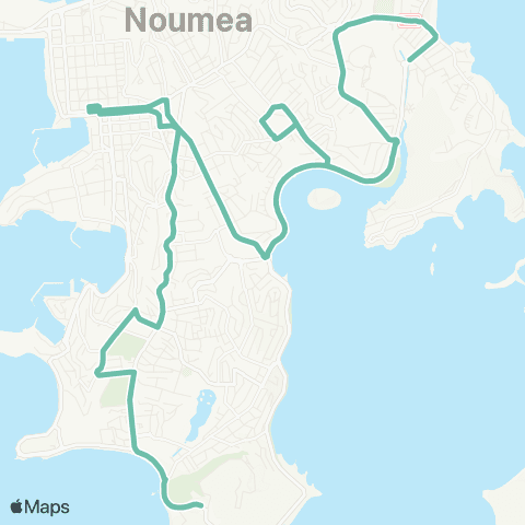 Tanéo Port Magenta / Anse Vata map