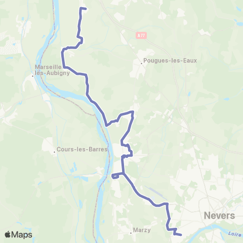 Tanéo Croisement - Notre-Dame map