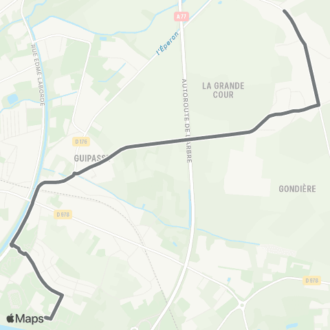 Tanéo Croix de Trangy - J.Duclos map