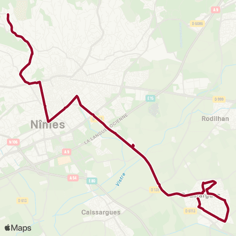 TanGO! Route d'Ales - Bouillargues / Route d'Arles map