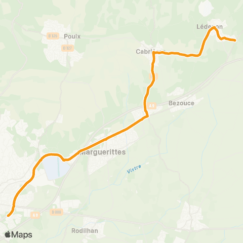 TanGO! Ledenon - Nîmes map