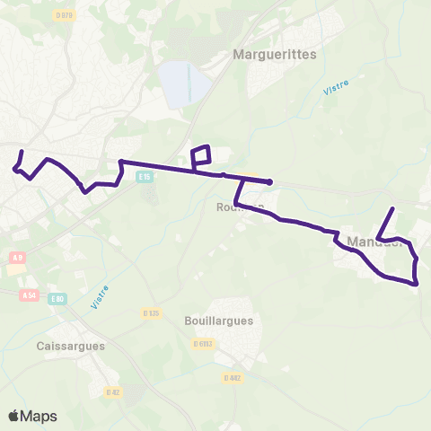 TanGO! Manduel - Nîmes map