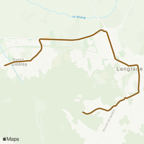 TanGO! St Dionisy - Langlade map