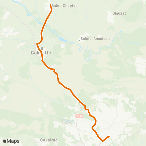 TanGO! Saint Chaptes - Nîmes map