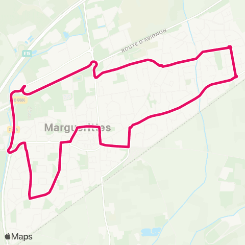 TanGO! Navette Marguerittes map