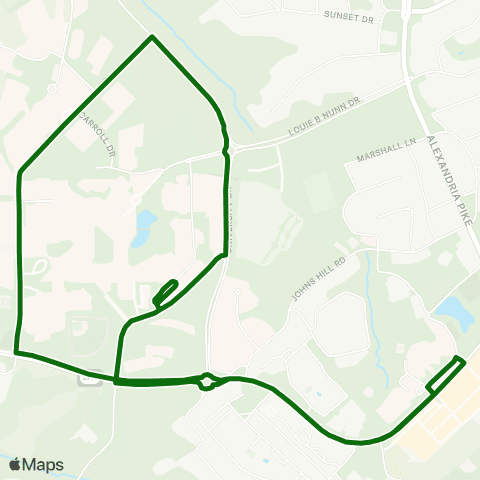 TANK NKU Shuttle map