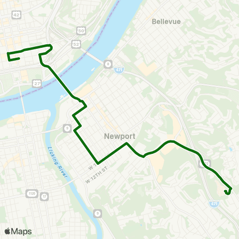 TANK West Newport / Fort Thomas map