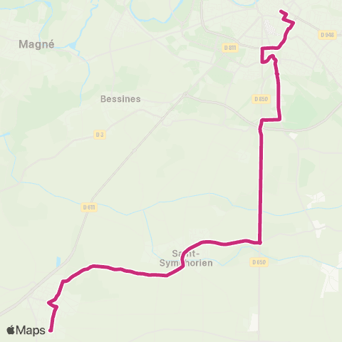 Tanlib Niort Brèche - Frontenay Rohan - Rohan les 3 Roix map