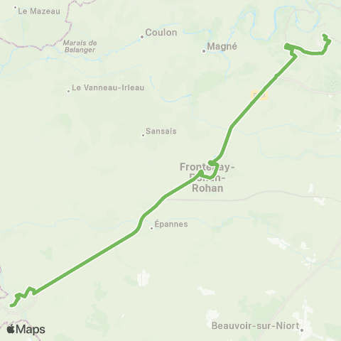 Tanlib Niort Brèche - Mauzé-s/-le-Mignon Pl. Tombouctou map