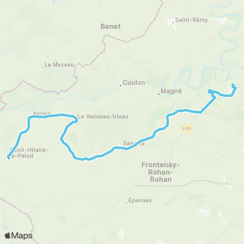 Tanlib Niort Brèche - St-Hilaire-la-Palud Mairie map