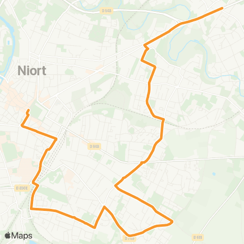 Tanlib Niort Maisons Rouges - Niort Brèche map