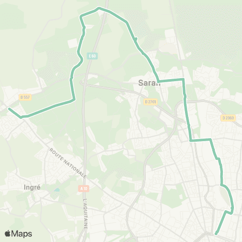 Tao Gourville - Gare Orléans map