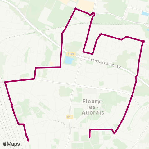 Tao Gare Aubrais - Lamballe map