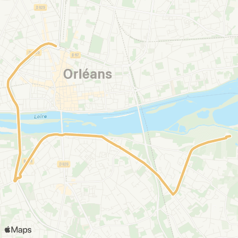 Tao Gare Orléans - Parc de Loire map