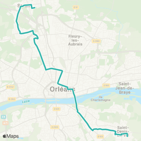 Tao Piscine de Saran - les Auvernats map